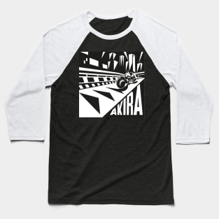 Akira futurism black and white Edit Baseball T-Shirt